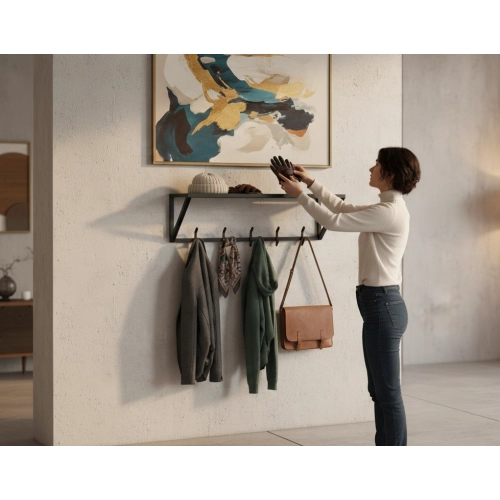 Wieszak ścienny metalowy Rozmiary Kolory WM-10